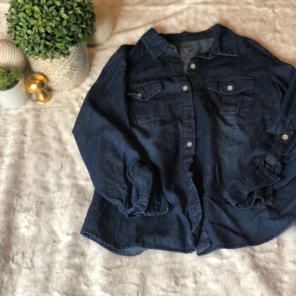 Charlotte Russe denim button up